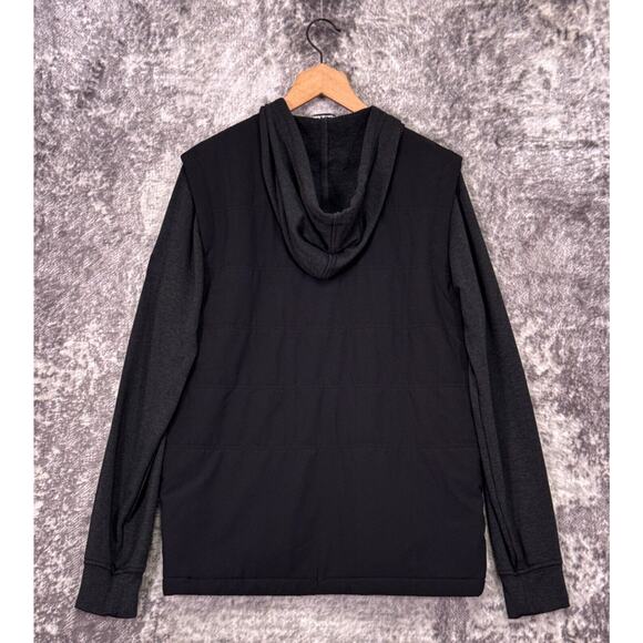 Travis Mathew Jacket Medium Mens Freezing Point 2.0 Black Full Zip Hooded - Picture 3 of 10